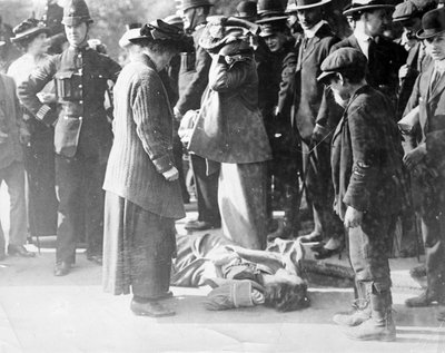 Scene at a Suffragette Demonstration by English Photographer